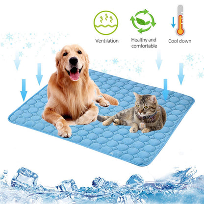 Summer Cooling Mats Soft Air Permeable Comfortable Fabric Summer Pet Mats